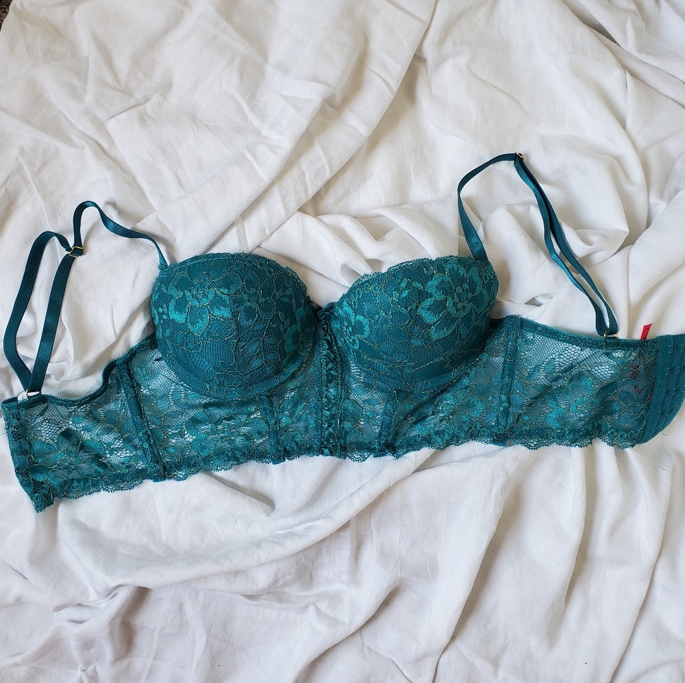 Yandy Gorgeous Teal Bra Medium